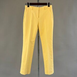 Gap Women's Tailored Crop Pants In Yellow Size 00R